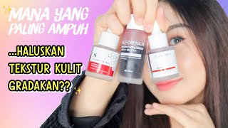 BATTLE 3 SERUM EXFOLIASI  Implora Peeling vs Somethinc vs Elformula merk apa juaranya [upl. by Ramyar]