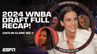 2024 WNBA DRAFT FULL RECAP 🔥 Caitlin Clark SHINES with Brink Reese Cardoso amp more 🤩  SportsCenter [upl. by Rebmeced]