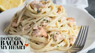 Salmon Pasta in a Creamy Dill Sauce [upl. by Nhguavoj384]