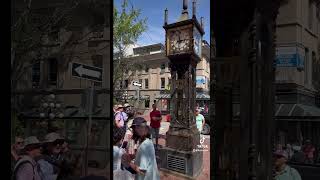 Gastown Steam Clock Vancouver British Columbia travelideasusa [upl. by Harbird]