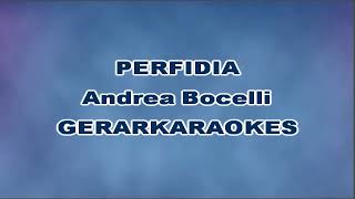 Perfidia  Andrea Bocelli  Karaoke [upl. by Odnumde]