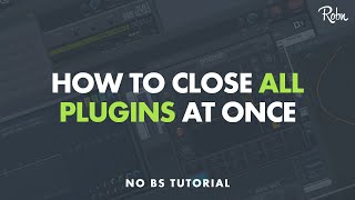 HOW TO CLOSE ALL OPENED PLUGINS IN FL STUDIO 12 [upl. by Cyrus]