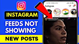 How to Fix Instagram Feed Not showing New Posts  new posts not showing Instagram problem solve 2024 [upl. by Ardnazil842]