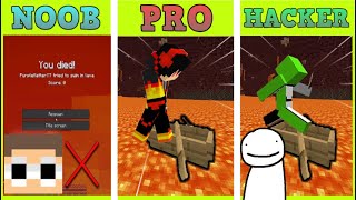 Minecraft Manhunt NOOB vs PRO vs DREAM [upl. by Ilenay]