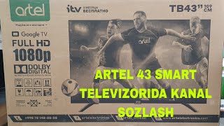 Artel 43 smart televizorida kanal sozlash kanal terish [upl. by Canute]