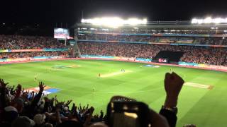 NZ vs SA 2015 World Cup SemiFinal  Grant Elliot winning 6 [upl. by Lladnew]