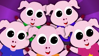 Five Little Piggies  Nursery Rhyme [upl. by Christoffer]