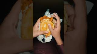 Asmr Zinger burger and Wrap asmrfood zingerburger shorts [upl. by Tomlinson]