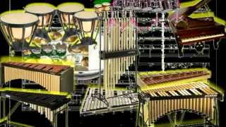 Bolero Mourice Ravel in Percussion Instruments [upl. by Nosidam482]