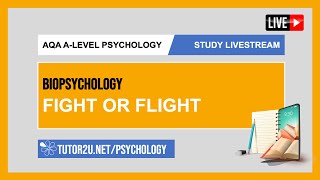 AQA ALevel Psychology  Study Livestream  Biopsychology  Fight or Flight [upl. by Kenlee803]