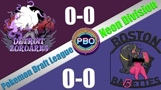 Pokémon Draft League  Detroit Zoroarks VS Boston BABETTES  S7 W1 Neon Div [upl. by Astiram]