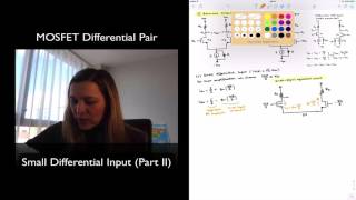 MOSFET Diff Amp with Small Differential Input Part II [upl. by Sumedocin]