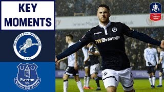 Millwall 32 Everton  Key Moments  Emirates FA Cup 201819 [upl. by Ellenij]