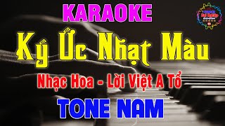 Ký Ức Nhạt Màu Nhạc Hoa  Lời Việt A Tổ Karaoke Tone Nam Nhạc Sống  Karaoke Đại Nghiệp [upl. by Anawat]