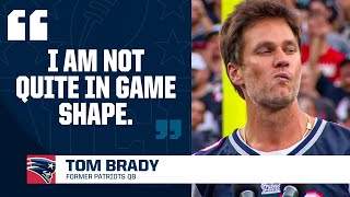 Tom Brady Gives EMOTIONAL Speech To Patriots Fans During Halftime In New England I CBS Sports [upl. by Yht]