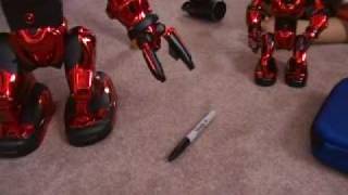 robosapien v1 review in candy red1 [upl. by Aihsenek]