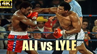 Muhammad Ali vs Ron Lyle  KNOCKOUT Legendary Boxing Fight  4K Ultra HD [upl. by Simonsen347]