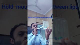 How to use Incentive Spirometer correctly pulmonaryrehab healthylungsincreaselungcapacity [upl. by Jt]