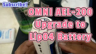 OMNI AEL200 Battery Upgrade to Lip04 5000mAh [upl. by Sinnod]