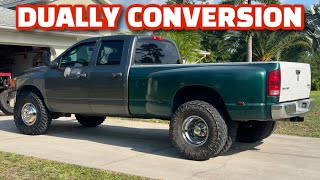 DODGE RAM DUALLY CONVERSION 🤯 [upl. by Assadah]