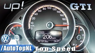 VW UP GTI ACCELERATION amp TOP SPEED 0206kmh by AutoTopNL [upl. by Manson936]