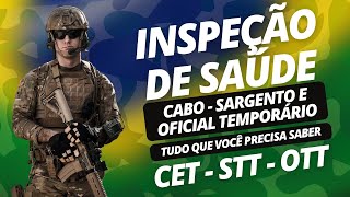 INSPEÇÃO DE SAÚDE  CABO SGT E OFICIAL TEMPORÁRIO DO EXÉRCITO  Tudo que você precisa saber [upl. by Entsirhc]