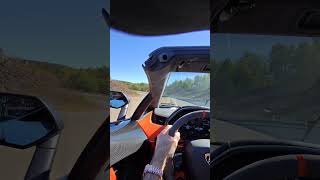 Lamborghini Aventador SVJ Roadster Driving POV [upl. by Suirauqram]