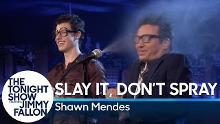 Slay It Dont Spray It with Shawn Mendes [upl. by Jenesia]