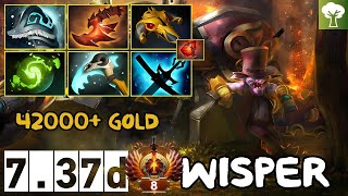 Pos 3 Timbersaw  42000 gold  Wisper  737d  Immortal Dota [upl. by Anna]