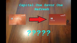 Capital One Savor One Refresh [upl. by Eartnoed]