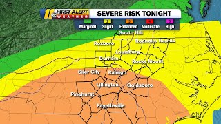 Severe weather threatens Raleigh and the Sandhills on Thursday flooding strong winds likely [upl. by Albion]