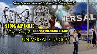 Trip to Singapore 2023  Vlog Day2  How to Travel in singapore  universalstudios latepost [upl. by Marlin]