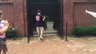 Grave Hunter in Mount Vernon Virginia Washington Tomb WreathLaying  Jul 11 2015 [upl. by Nivak]