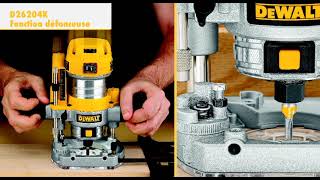 Défonceuseaffleureuse 8mm 900W  assurezvous dun travail uniforme  DEWALT [upl. by Attenev]