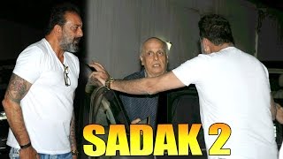 Sanjay Dutt Discussing Story Of Sadak 2 Movie With Mahesh Bhatt [upl. by Nylla]