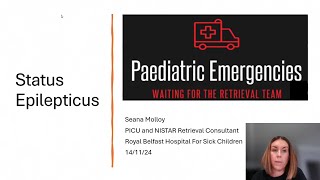 Status Epilepticus  Paediatric Emergencies 2024 [upl. by Nelleus]