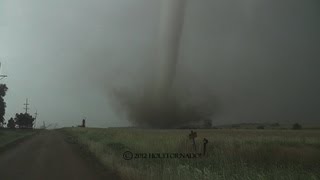 Violent drill bit tornado from Duquoin Kansas 51912 [upl. by Ylen]