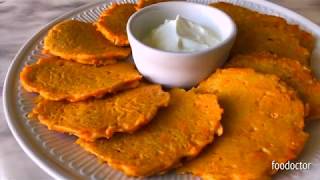 Cornmeal pancakes with carrot  Healthy gluten free pancakes [upl. by Sanders896]