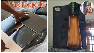 Pureit Copper RO Unboxing and InstallationHUL Puteti copper eco Mineral RO  UV  MFPureit Demo [upl. by Cary]