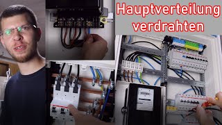 Hauptverteilung verdrahten Sicherungskasten ElektroM [upl. by Oicnaneb]