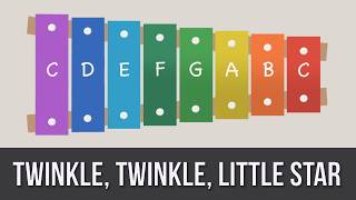 How to play Twinkle Twinkle Little Star on a Xylophone Tutorial [upl. by Emilee]