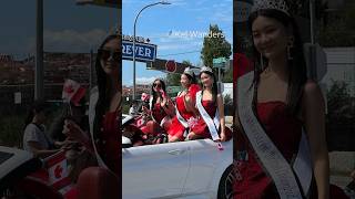 🇨🇦Canada Day ParadeMiss Vancouver Omikoshi canadadaycelebration [upl. by Clower489]