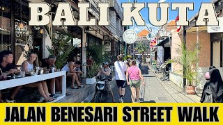 Bali Kuta Indonesia Street Walking Tour Today 2024 [upl. by Atteyram]