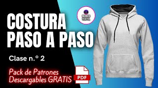 Patrón y Costura Paso a Paso Sudadera Canguro Hoodie  Molderia Gratis [upl. by Airotkciv44]