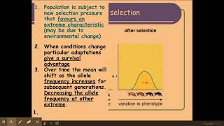 612 Patterns of inheritance e Stabilising and Directional selection [upl. by Endaira]