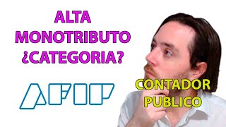 COMO ELIJO la CATEGORIA de MONOTRIBUTO 🤔 AFIP ARGENTINA [upl. by Damalis337]