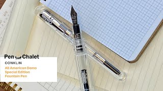 Conklin All American Demo Special Edition Fountain Pen Unboxing [upl. by Annol]