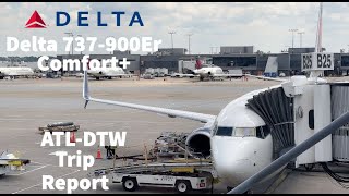 TRIP REPORT Delta Airlines  Boeing 737900  AtlantaDetroit  Comfort [upl. by Bobseine]