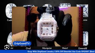 Custom Moissanite Watch Showcase Wednesday Night Live [upl. by Gemoets]