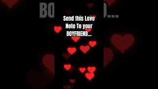 Send this love note to your Boyfriend😍Watch him go crazy❤️ [upl. by Treblihp]